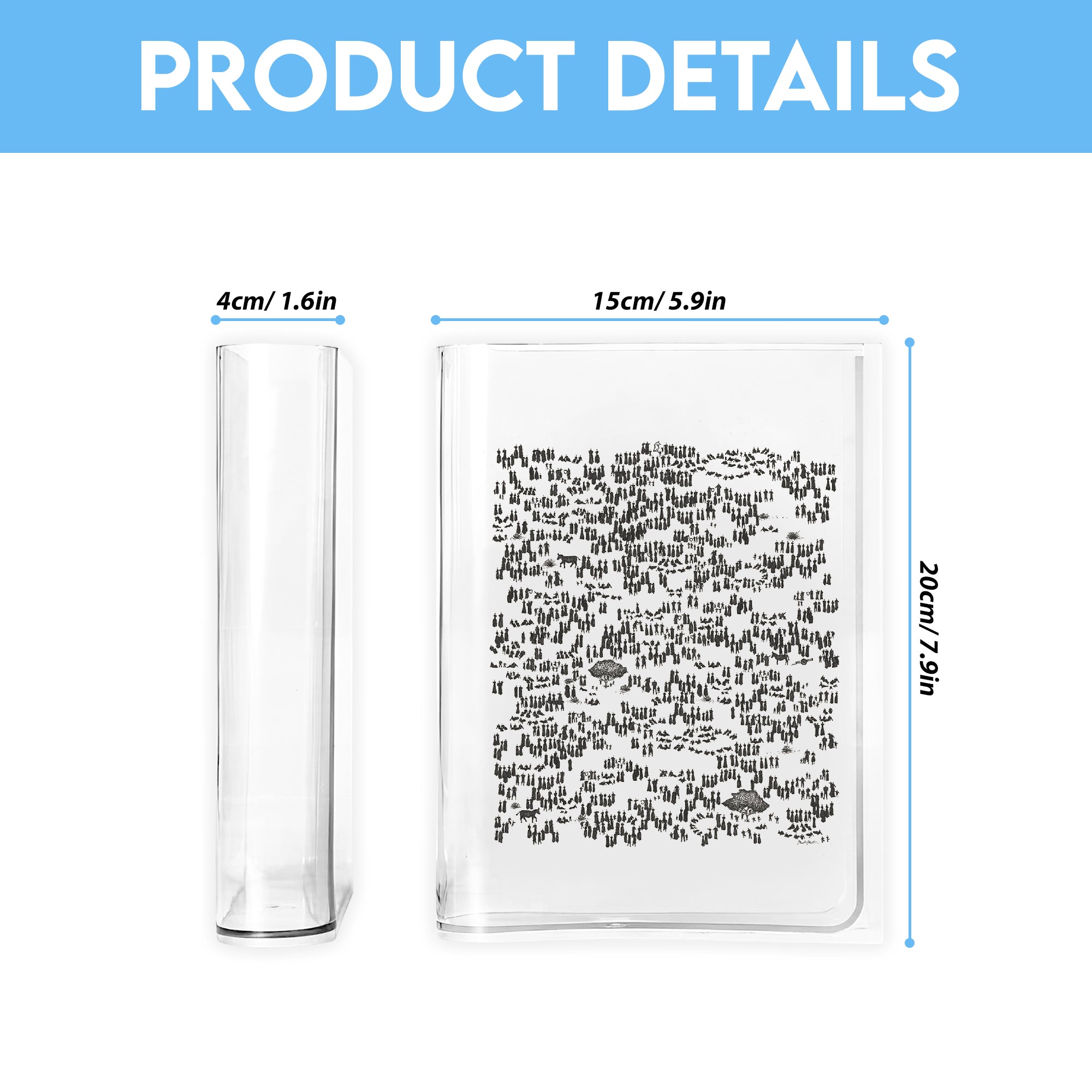 Jesus Feeds the 5000 Book Vase, Christian Book Vase, Faith Book Vase, Bible Verse Book Shaped Flower Vase